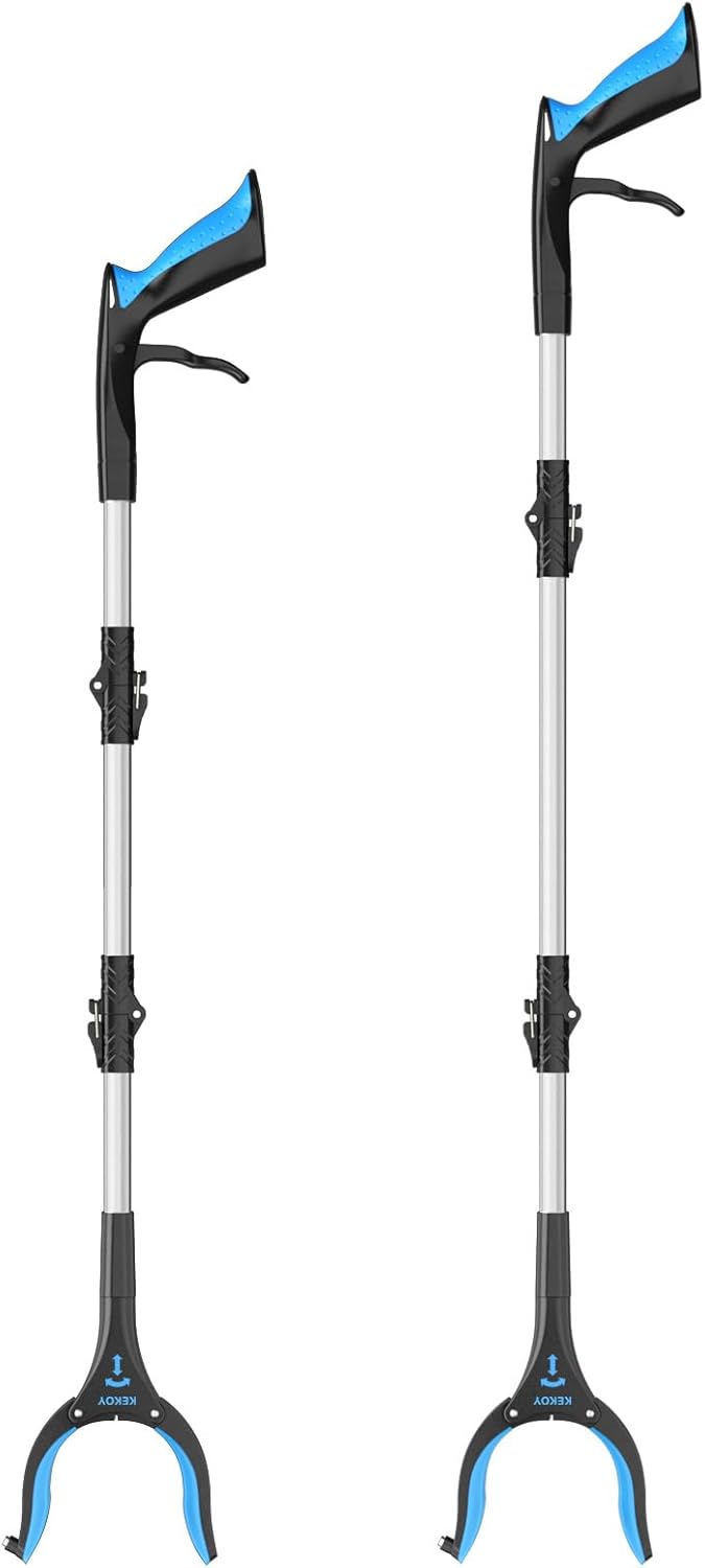 Anti-Slip Rotating Jaw Grabber Reacher Tool with Magnet Q2111