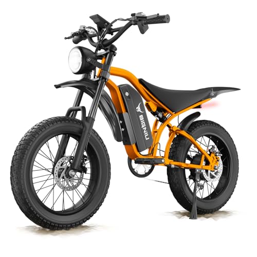 20" Fat Tire Electric Bike with Peak 1200W Motor, 48V 15A Battery, 7-Speed, Dual Disc Brakes K47003