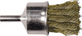 Brass Bristle Power Knot End Brush, 1" Diameter, 0.014" Wire Size, 20000 Maximum RPM K620167
