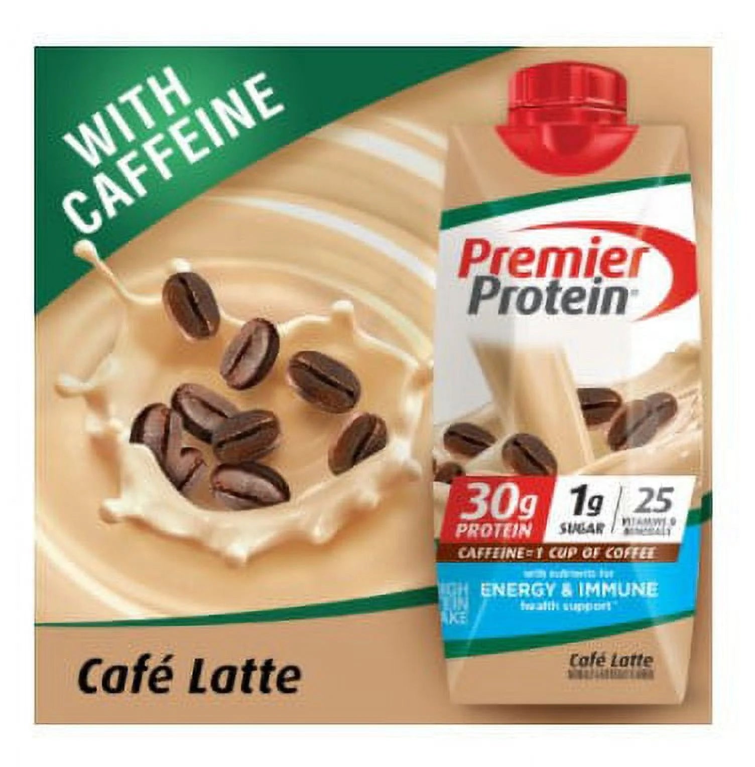 18-pack 11 fl oz Cafe Latte Protein Shakes O866