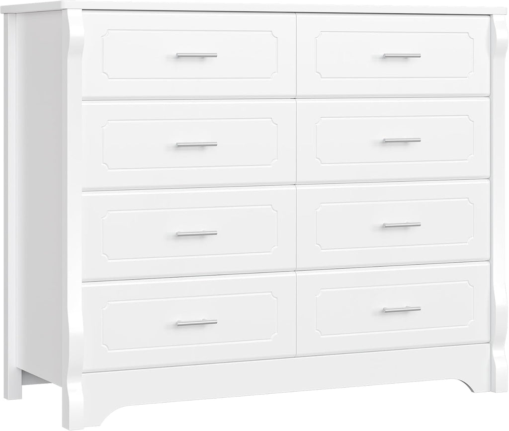 White 8 Drawer Wood Dresser H63917