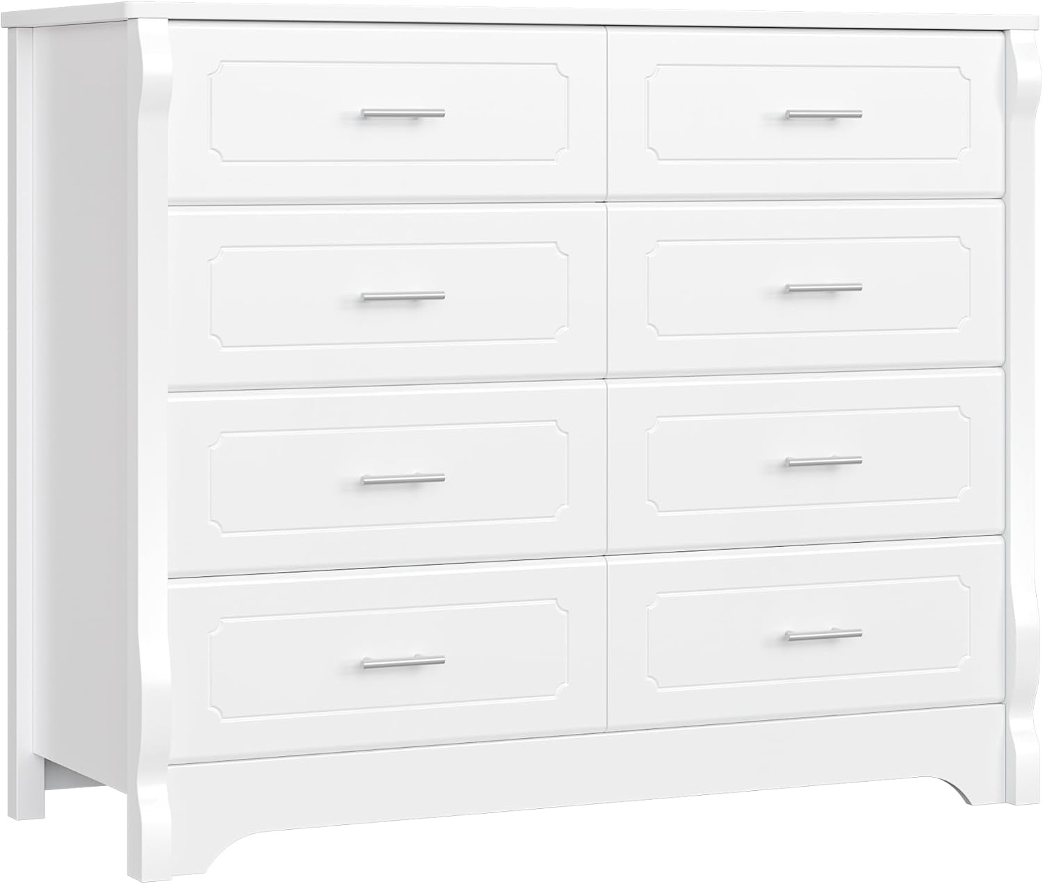 White 8 Drawer Wood Dresser H63917