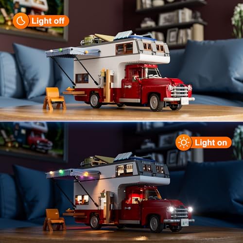 Camper-Van Building Set with LED Lighting Kit 1741 PCS Y3831