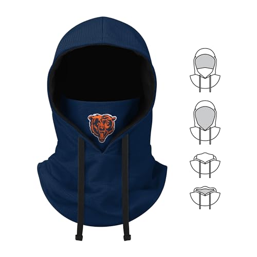 NFL Team Logo Drawstring Winter Cap Hooded Gaiter Balaclava Face Cover J92655