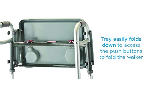 Gray Walker Tray with Two Cup Holders I89709