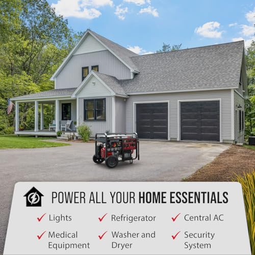 13,000-Watt 500cc Dual Fuel Portable Generator T21103