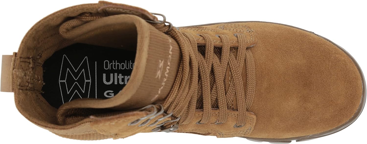 Men's Suede Leather Tactical Hiking Boots, Coyote, 13 A918
