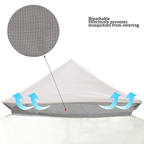 Beige 10x10 FT Gazebo Canopy Replacement Cover with Air Vent O5821