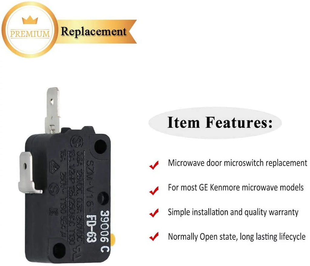 2 Pack Microwave Door Switch Y1752