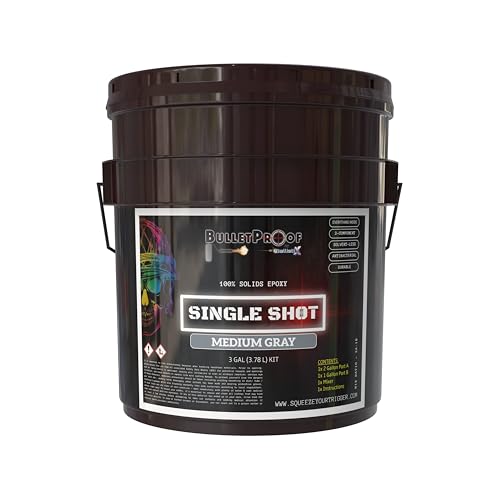 100% Solids Epoxy Resin Kit (3 Gallon) Solvent-Less Two Component Gloss Coat Finish Low VOC O40916