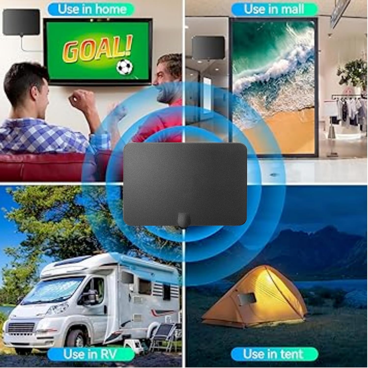 TV Antenna Indoor, 950 Miles Long Range Digital TV Antenna with Signal Amplifier Z303875