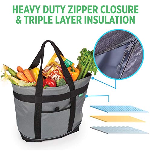 Jumbo Insulated Cooler Bag (Charcoal) with HD Thermal Insulation C28951