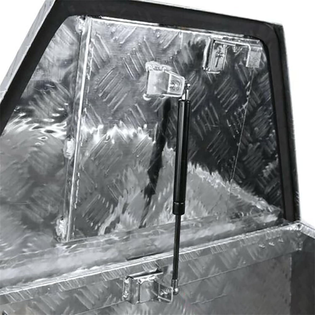 Aluminum Trailer Tongue Tool Box Diamond Tread Silver 29 x 15 x 18in X98199