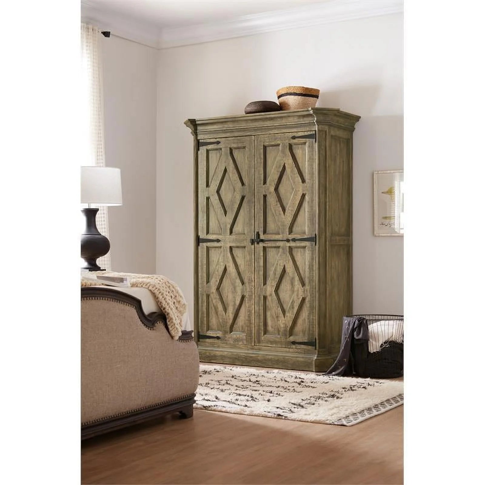 Vintage Barn Oak 2-Door Wood Wardrobe M23730