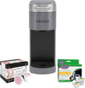 Gray Single Serve Coffee Maker with 3 Brew Sizes Q4532