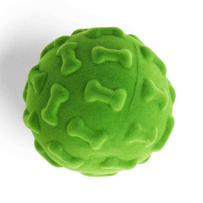 Flocked Foam Dog Toy M106252