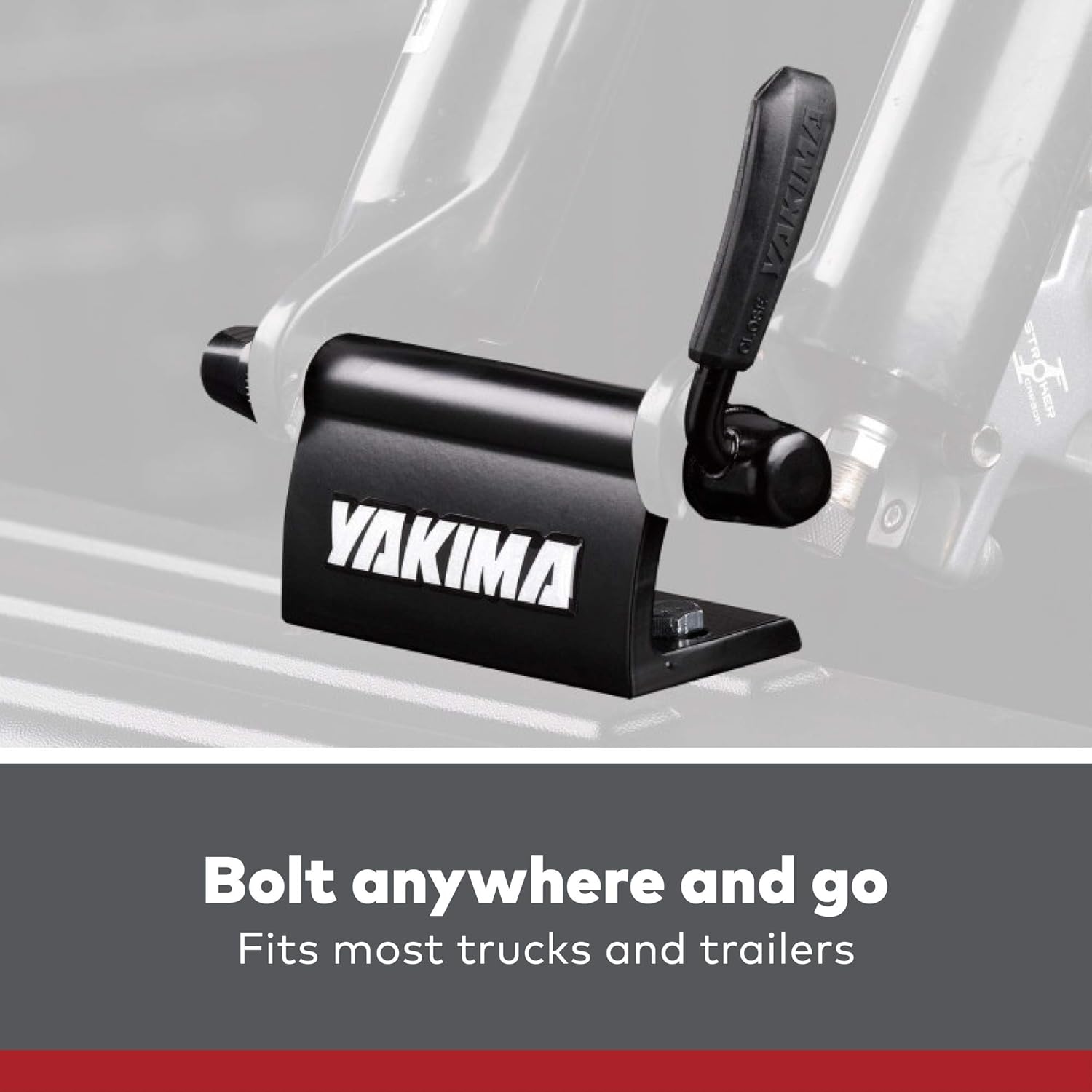BlockHead Bike Mount for Transporting Bikes on Trucks and Trailers With Flat Beds E813