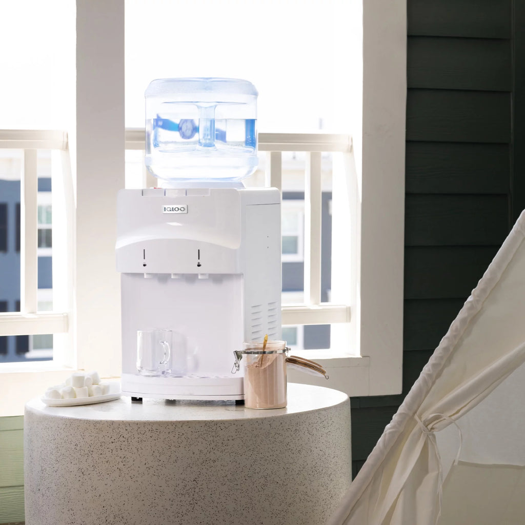 White Countertop Hot and Cold Water Dispenser B519