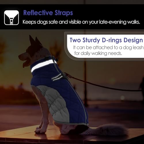 Red Dog Puffer Jacket with Harness M22065