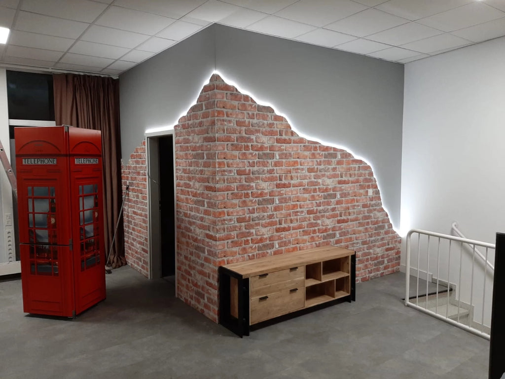 3D Wall Panels Brick Effect, Set of 10, Covers 53 sq ft R155