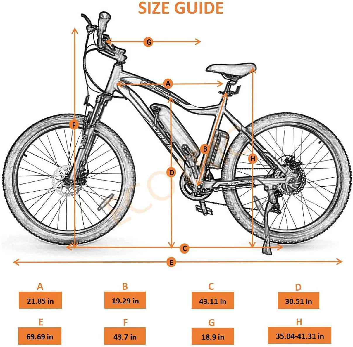 26" 500W Electric Mountain Bike with Removable Lithium Battery G401