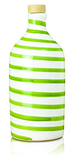 16.9 Fl.oz Extra Virgin Olive Oil in Handmade Ceramic Bottle X53120