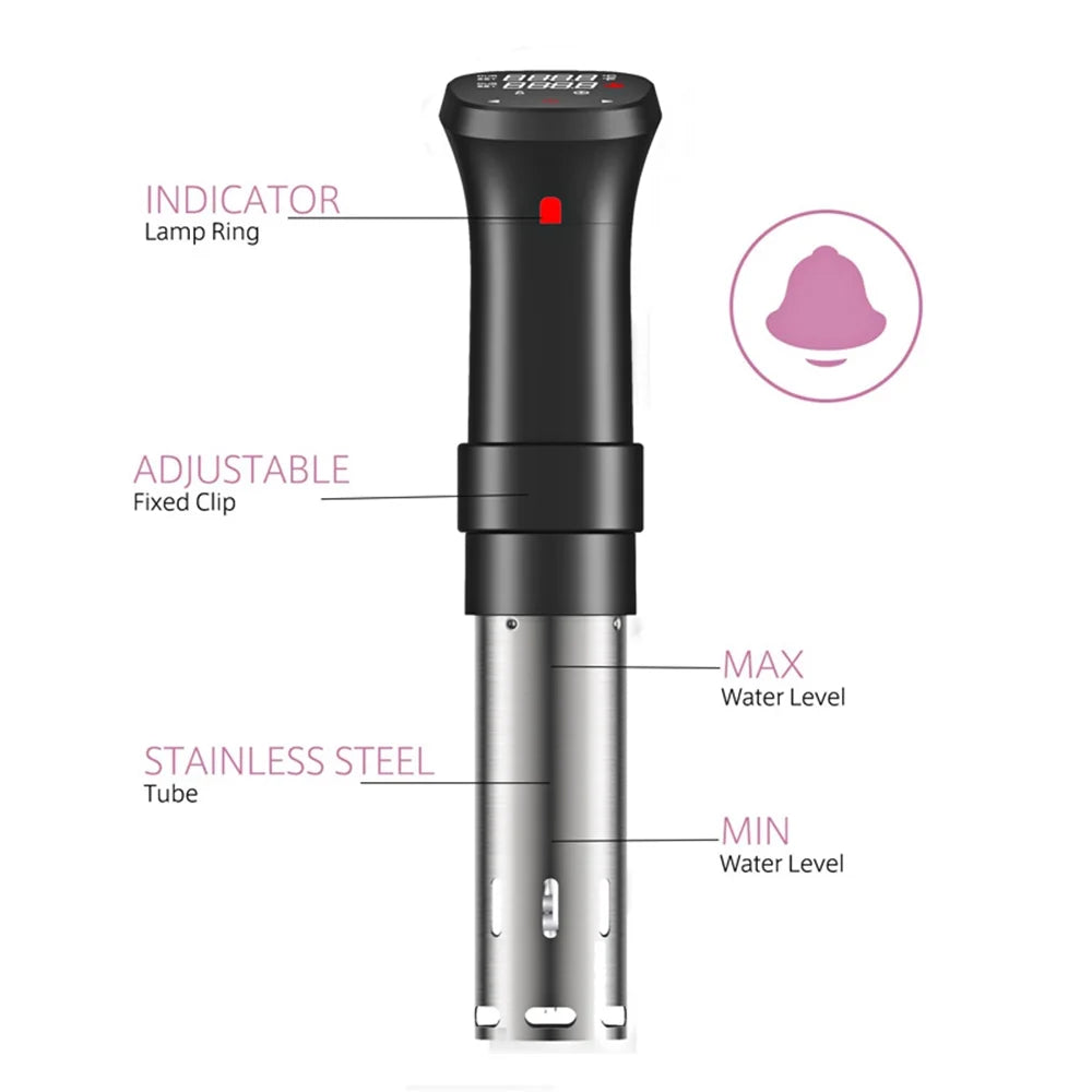 1100W Sous Vide Cooker Waterproof with Display Screen B133678