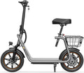 Electric Scooter with Seat, Foldable E-Scooter, Dual Disc Brakes F225