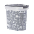 Grey Pet Food Storage Container with Wheels G655