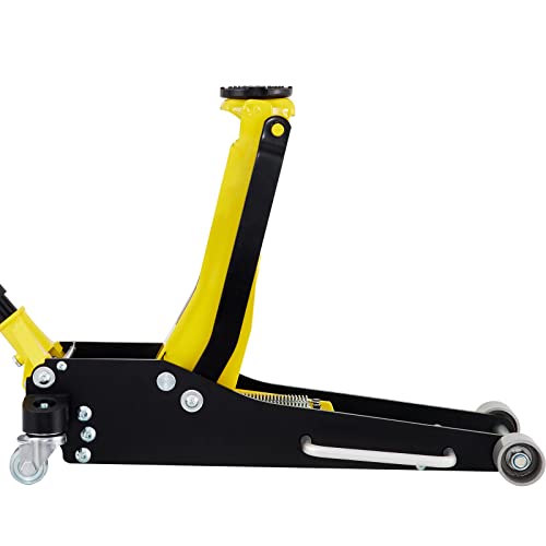 3 Ton Low Profile Aluminum Steel Racing Floor Jack with Dual Pistons Quick Lift Pump W2260