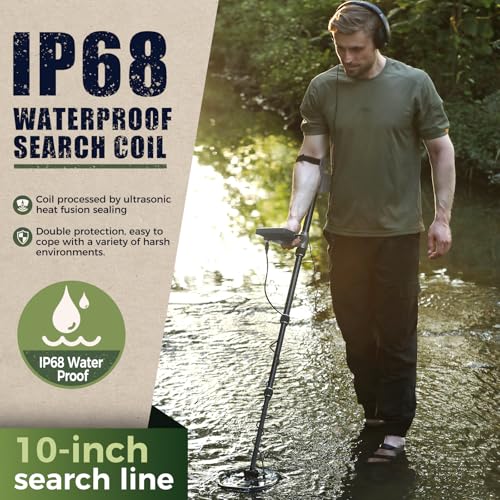 12" Waterproof Metal Detector with LCD Display D132542