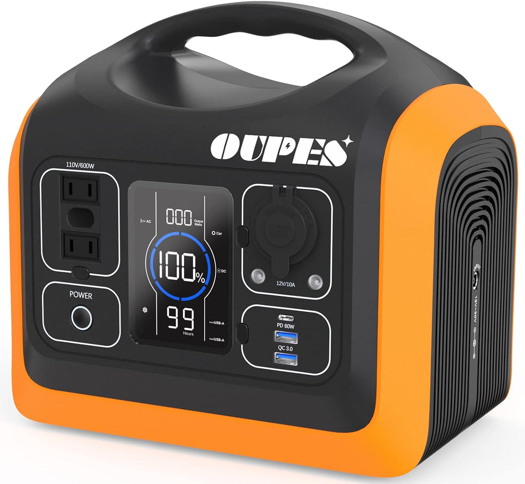 Portable Power Station 1200W, 992Wh (310,000mAh) LiFePO4 Battery Backup with 3 110V AC Outlet S5730