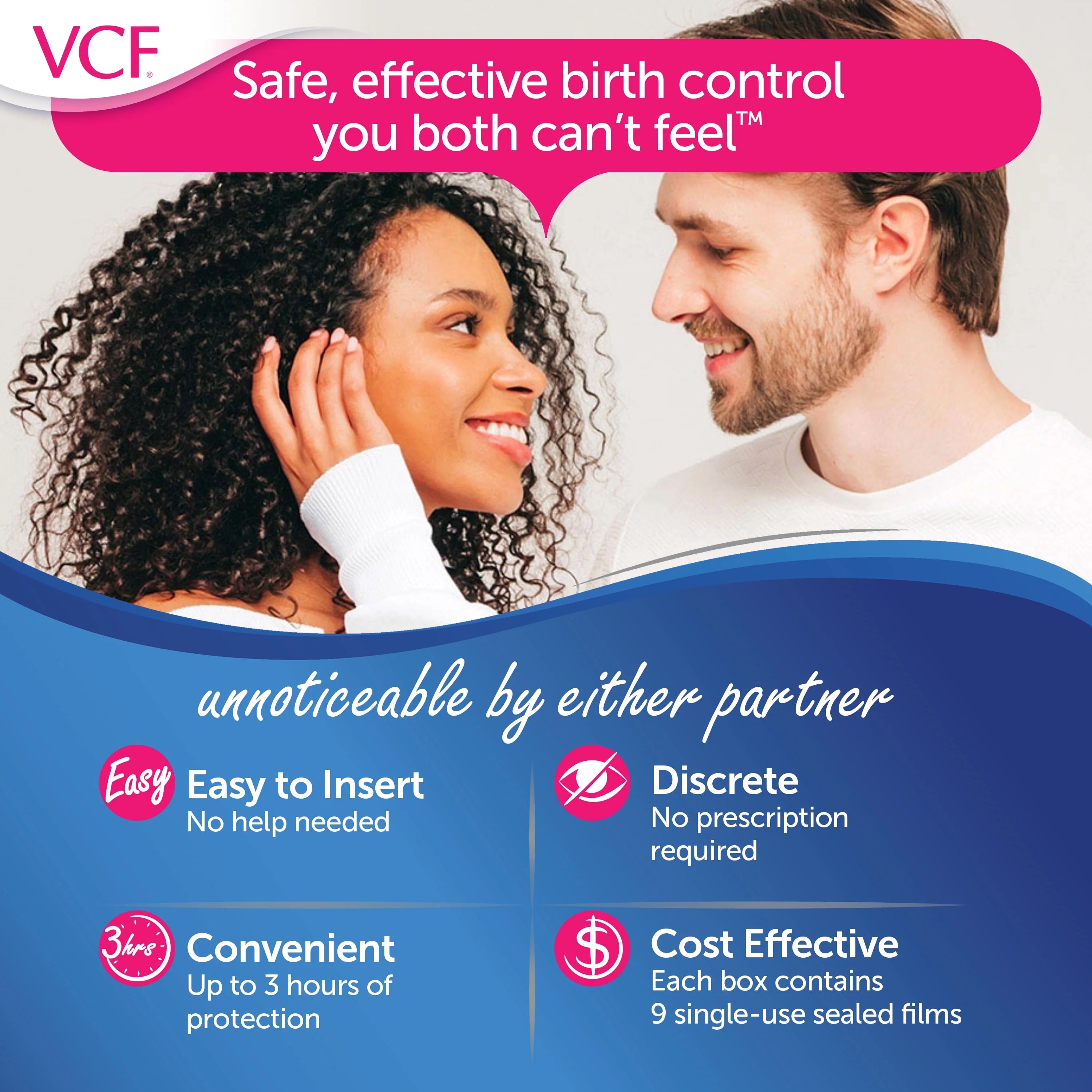 Vaginal Contraceptive Spermicide Film, 9 Ct A45693