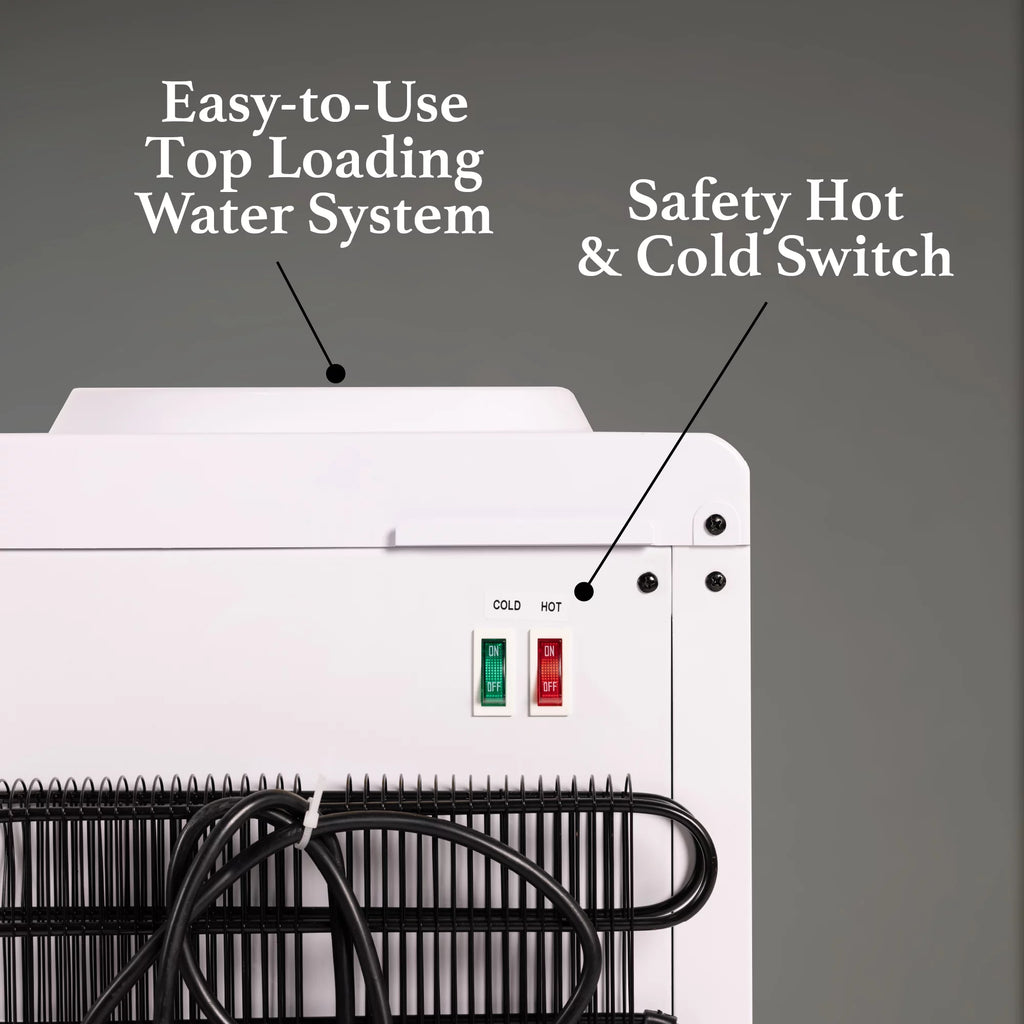 White Countertop Hot and Cold Water Dispenser B519