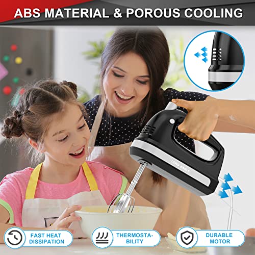 White 300W Electric Hand Mixer with Storage Case N875