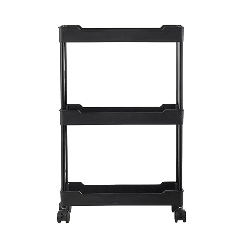 3 Tier Slim Rolling Storage Cart with Wheels O672133