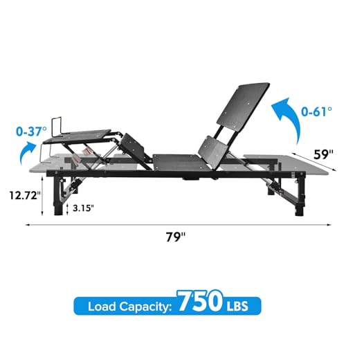 Queen Size Metal Adjustable Bed Frame J734