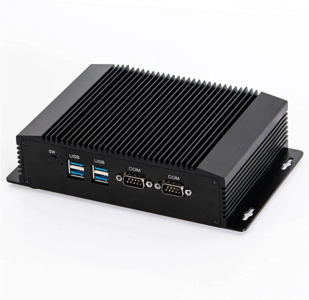 Fanless Industrial Mini PC, Intel Celeron 2955U, Dual Gigabit Ethernet, 8GB DDR3 RAM 128GB SSD K2348