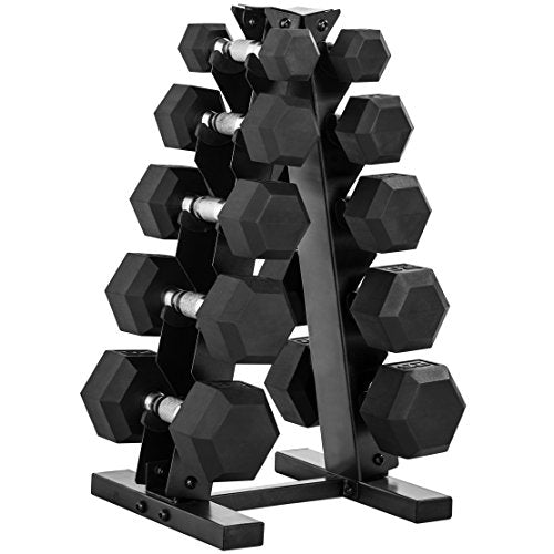 150 LB Dumbbell Set with Rack Q5995