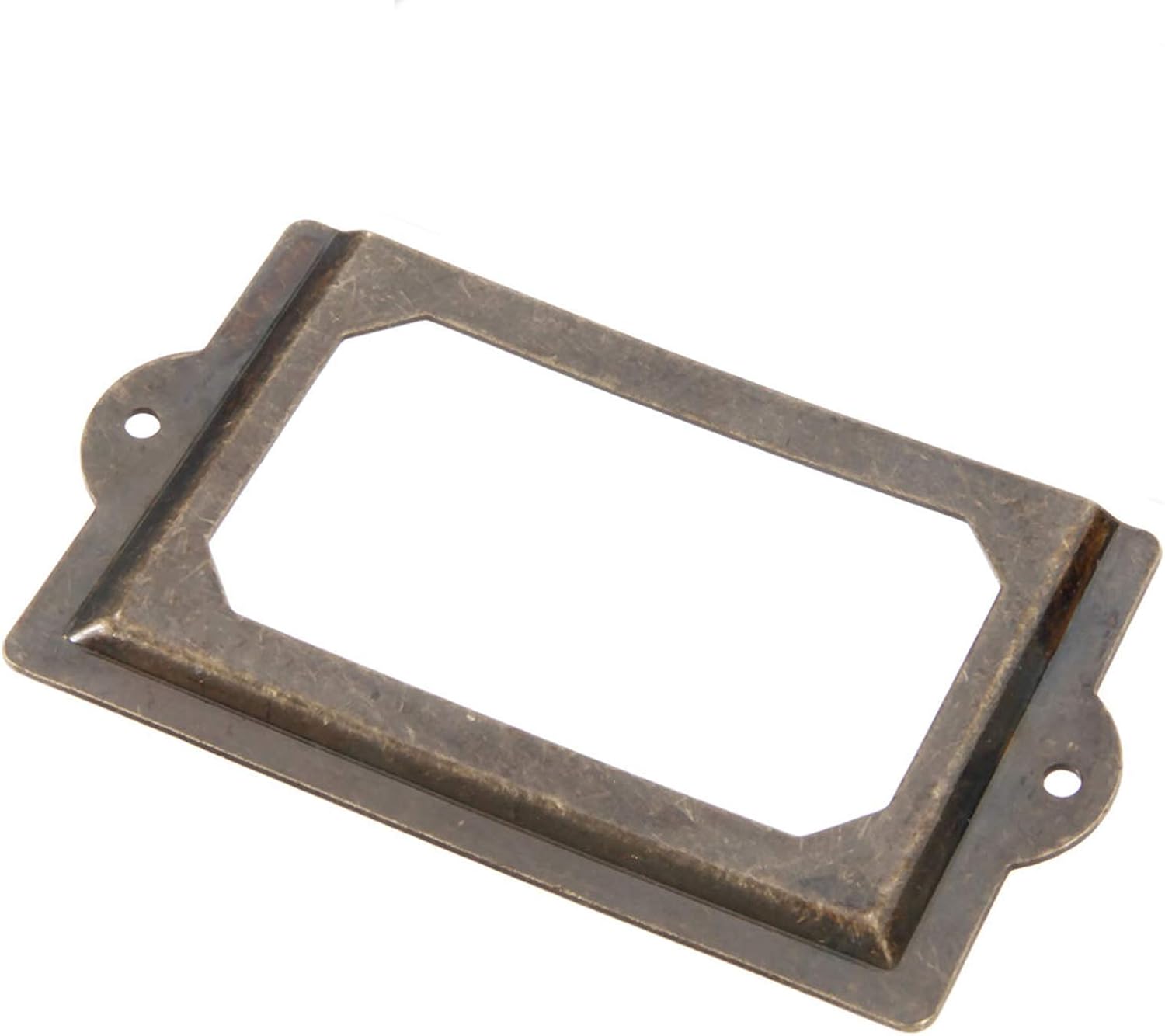 Bronze Drawer Pull Labels Holders (Length:3-1/2", Height:1-5/8") H6333