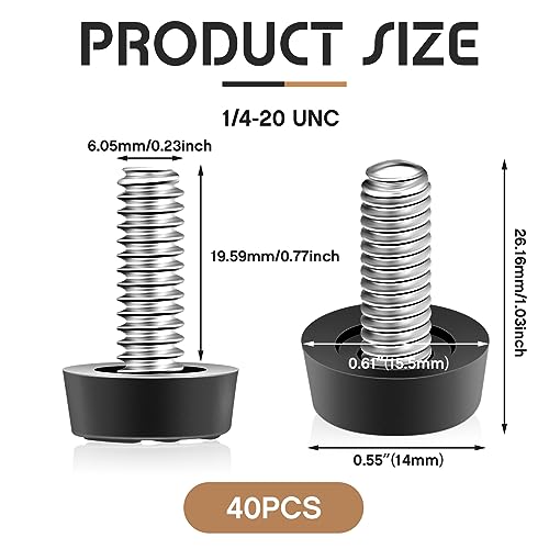 20 Pack Galvanized Steel Adjustable Furniture Levelers P591