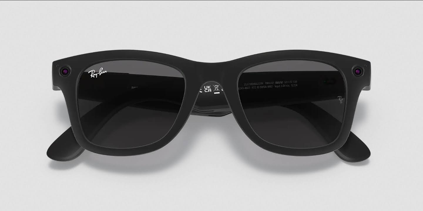 Matte Black Dark Grey Smart Glasses N440