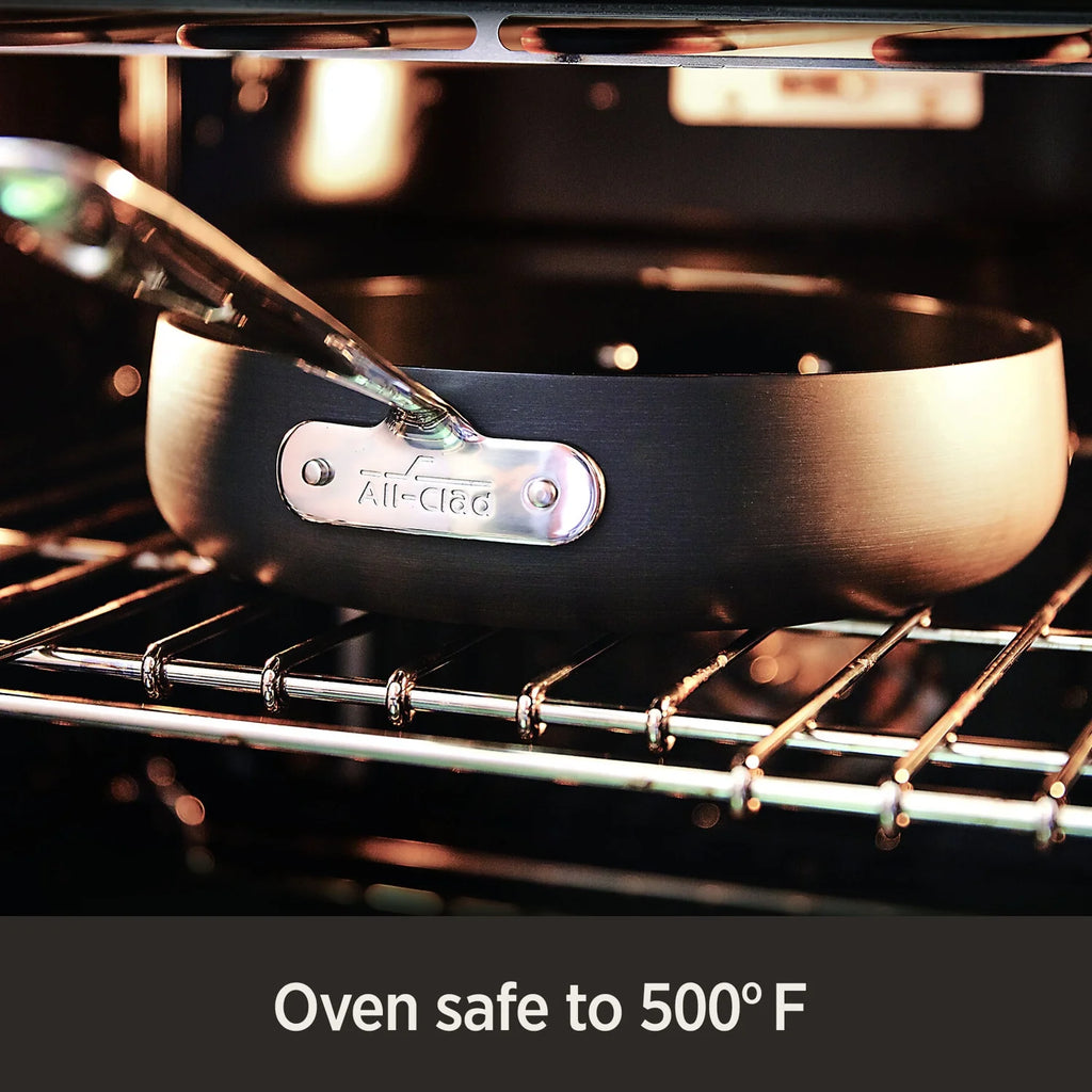 4-Quart Black Nonstick Hard Anodized Saute Pan M90214