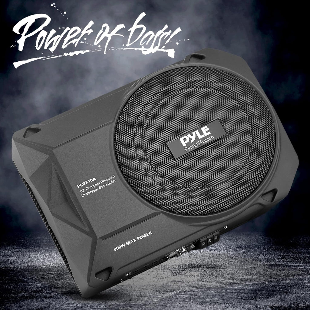 10-Inch Low-Profile Amplified Subwoofer System L708