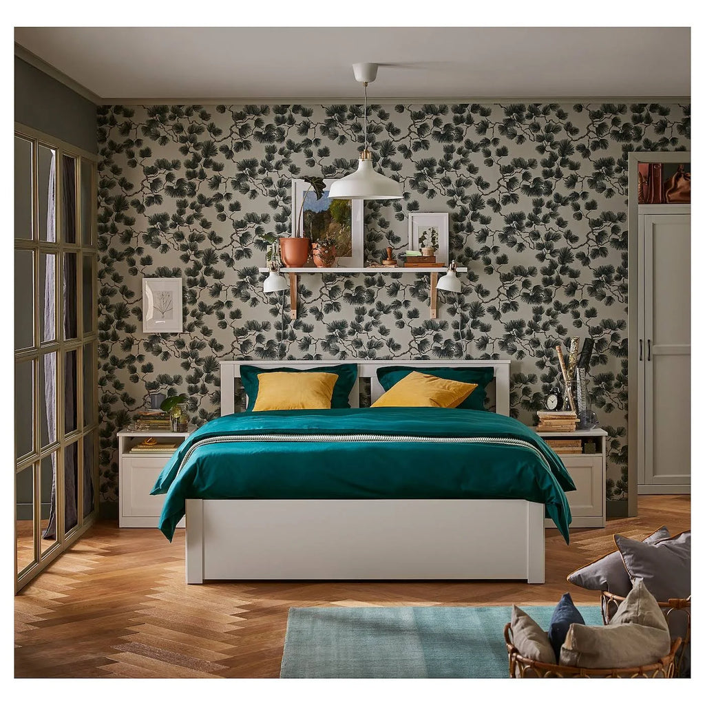 White Full/Double Bed Frame D26223