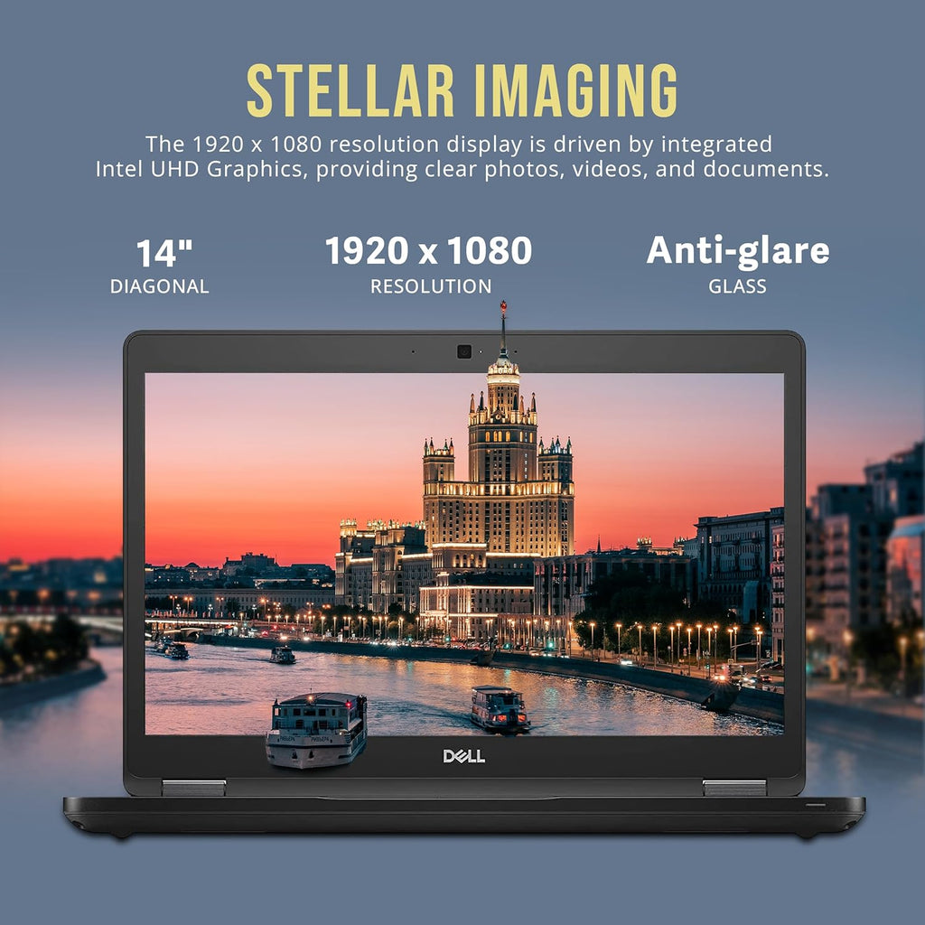 14" FHD Laptop, Intel i5-8350U, 16GB RAM, 512GB PCIe SSD, Black Y366471