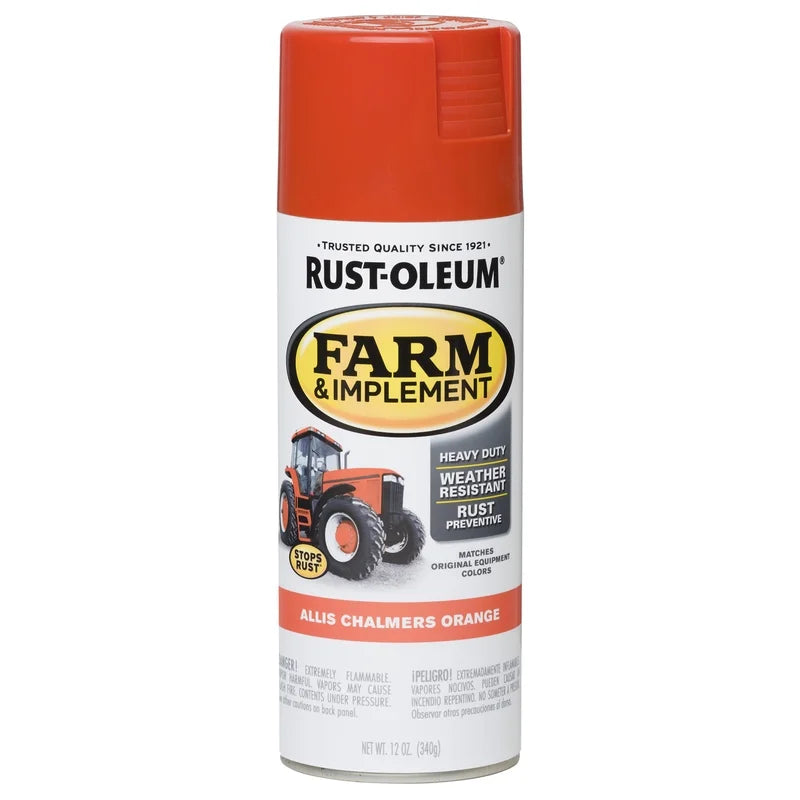 6 Pc Gloss Orange Farm & Implement 12 Oz L8904