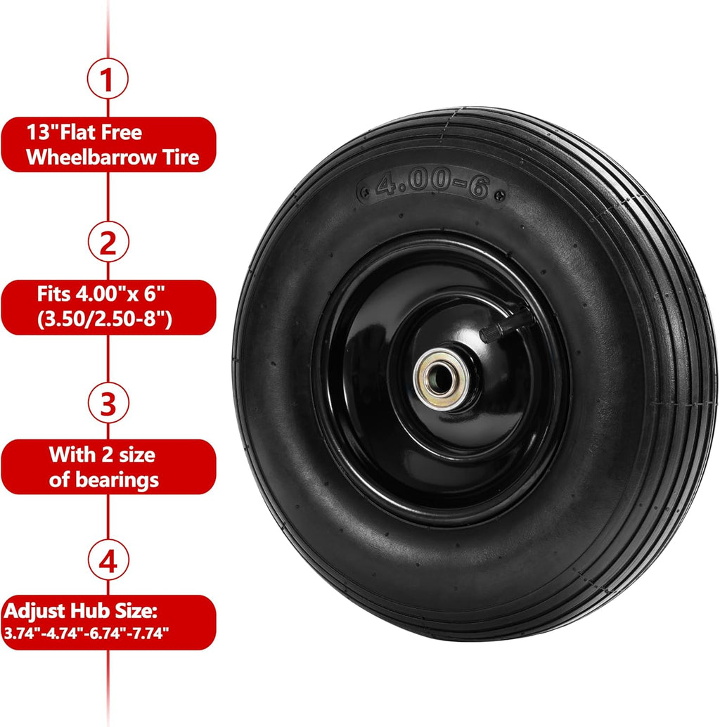 4.00-6 Tire and Wheel 2 Pack B28284