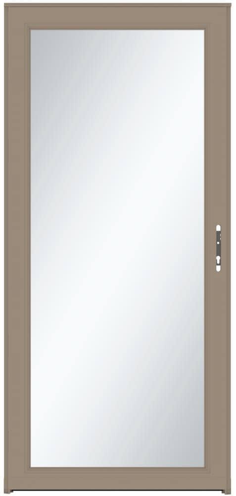 Sandstone Full-view Aluminum Storm Door in Brown M9796