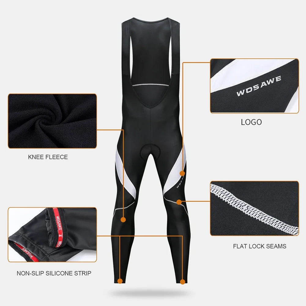 Red Thermal 3d Padded Bib Cycling Pants W775847